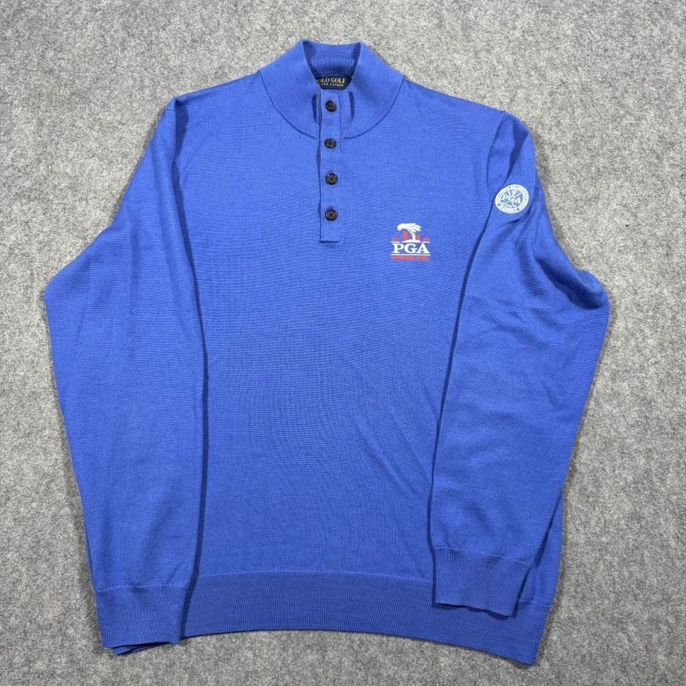 Polo Golf Ralph Lauren 2019 PGA Championship Bethpage Black Blue Sweater Mens XL